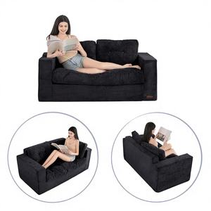 Nouvelle Arrivée 2026 : Ensemble de Canapés Carrés Modernes Rembourrés, Tendance TikTok, Compressés Sous Vide, Chaise Longue Réversible, Montage Rapide, Idéal pour Villa - Product Image 1