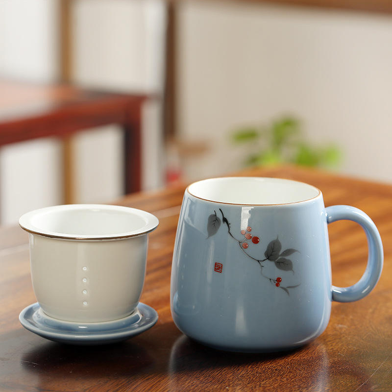 Bleu-fruits d'automne