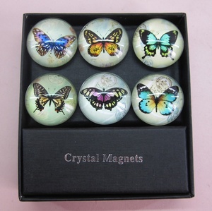 Hot Bán Lưu Niệm Glass Dome Tủ Lạnh Nam Châm, Tốt Khuyến Mại Quà Tặng Pha Lê Thủy Tinh Nam Châm Set Với Một Giấy Hộp Quà Tặng Gói - Product Image 4