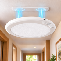 Plafonnier LED rechargeable à détecteur de mouvement, sans fil, alimenté par batterie, magnétique, à intensité variable, avec télécommande, pour placard, escalier, couloir