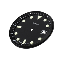 Esfera de Reloj Luminosa OEM ODM para Movimiento NH34 NH35, Ventana de Fecha Única, Logotipo Personalizado, Piezas de Repuesto Modificadas para Esfera de Reloj