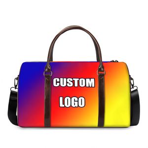Sac de sport de voyage polynésien tribal à motifs floraux rouges, sac de voyage personnalisé avec logo, sac de voyage imperméable pour femmes - Product Image 6