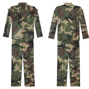 Conjunto de uniforme de entrenamiento al aire libre personalizado de KMS, traje táctico de camuflaje, ropa táctica de camuflaje, uniforme táctico para hombres