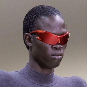 Gafas de Sol 3576 de Moda con Logotipo Personalizado, Tecnología Futurista, Espejo Moderno, Coloridas, Deportivas, Hip Hop, Y2K, Personalizadas - Product Image 2