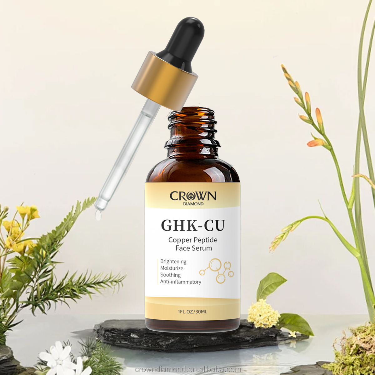 how to make your own ghk cu serum Custom Logo Best GHK-CU Facial Essence Firming Lift Anti Aging