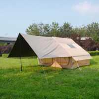 Tente Gonflable de Luxe en Gros, Système de Montage Rapide, Bâche en Vinyle Noir Imperméable, Tissu Oxford 300D pour 4-6 Personnes, Idéale pour l'Extérieur