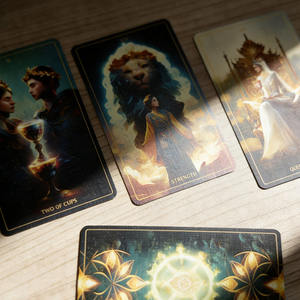 Carte da Tarocchi e Oracolo di Lusso con Bordi Dorati e Stampa Personalizzata per Divinazione a Prezzo di Fabbrica - Product Image 2