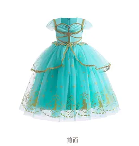 High Quality Halloween Party Role Play 3-8y Girls Princess Dress up Baby princess jasmine dress