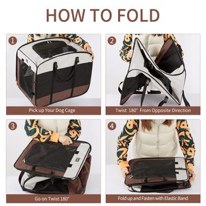 Xách Tay Pop up Trong Nhà Đóng Mở Du Lịch Crate Mềm Hai Mặt Mèo Túi Thoát Khỏi Vật Nuôi Lồng Chó Chuồng Và Crate Cho Chó Mèo - Product Image 5