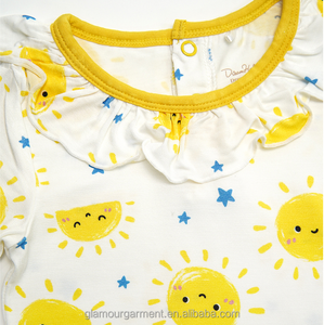 All'ingrosso vestiti per bambine e ragazzi manica corta in cotone <span class=keywords><strong>Body</strong></span> pagliaccetto per <span class=keywords><strong>Body</strong></span> tuta in cotone con pantaloncini - Product Image 3