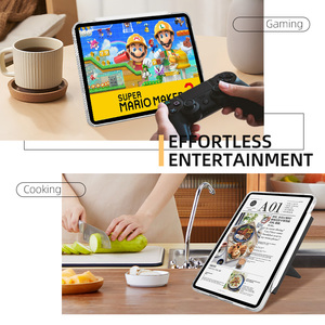 2024 Air 6 étui pour <span class=keywords><strong>ipad</strong></span> avec porte-crayon 10.<span class=keywords><strong>9</strong></span> air4/5 étui avec peau de bébé douce Silicone dos réveil automatique/couverture de sommeil - Product Image 3
