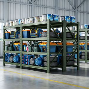 Tuochen Storage Rack Heavy Duty <b>Metal</b> Shelving <b>Unit</b> For Warehouse Garage Storage Organization 4 Tier Industrial Steel <b>Shelf</b> - Product Image 1