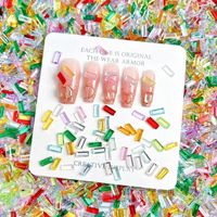 Accessoires pour la fabrication de slime : Perles en tube PVC, perles décoratives pour slime DIY, perles acryliques effet glace pour nail art DIY
