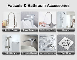 Grifo de filtro de agua inoxidable Led Grifo de fregadero de <span class=keywords><strong>ducha</strong></span> inteligente Grifo de lavabo cepillado - Product Image 6