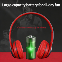 Casque de jeu supra-auriculaire TWS 5.0 avec éclairage RGB, suppression du bruit ENC, prise en charge AAC, faible latence (<30ms), double mode DJ et sport