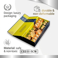 Boîte à sushi jetable avec logo personnalisé, nouveau design, emballage pour la restauration rapide, boîte à sushi à emporter, boîte à sushi en papier noir, conteneur à emporter pour sushi