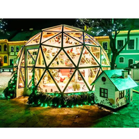 Tente de stockage extérieure performante à coût élevé Grande tente de fête Toit transparent Mariage Yourte hexagonale pour événement