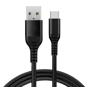 OEM Original High Fast Charging Cable Nylon Braided Usb A To Micro Tipo Type C Cable For Iphone Charger Date Cable