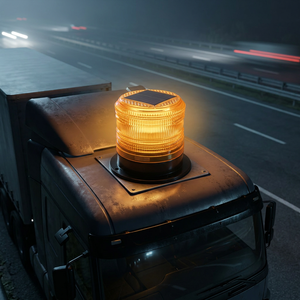 Feux de signalisation à LED solaires magnétiques, clignotants, pour travaux routiers, barrières de chantier, balise de sécurité - Product Image 1