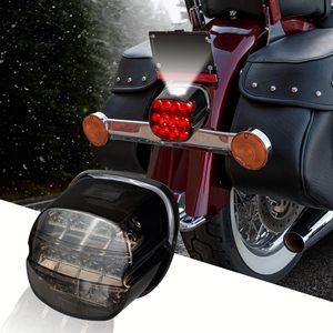Feux arrière LED fumés pour moto, feux de freinage compatibles avec Harley Dyna Road King <span class=keywords><strong>Electra</strong></span> Glide Street - Product Image 5