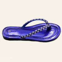 Tongs plates à strass pour femme, style été tendance, pour l'extérieur et le quotidien, vente en gros