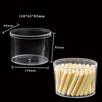 Scatole Trasparenti in Plastica PS Rotonde e Rettangolari Personalizzate per Confezionamento di Dolci e Torte, Vendita Calda