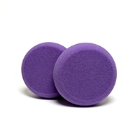JoyDetail Applicateur de cire automobile, applicateur de revêtement céramique en mousse, ensemble d'éponges applicatrices de cire violettes, éponge de polissage