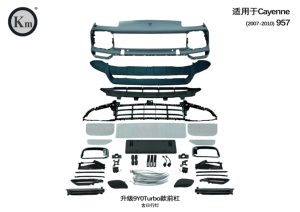Kit de Parachoques Delantero para <span class=keywords><strong>Porsche</strong></span> <span class=keywords><strong>Cayenne</strong></span> 2007 2008 2009 2010 957 Antiguo a Nuevo 9Y0 Turbo <span class=keywords><strong>2023</strong></span> - Product Image 2