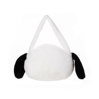 Cute Doggy Design 100% Sac à dos en peluche en fibre de polyester Sac en peluche en coton PP avec un matériau en peluche confortable