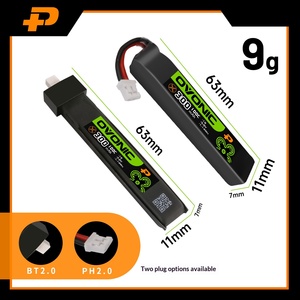 แบตเตอรี่ Ovonic 300mAh 450mAh 550mAh 650mAh 80C 100C 150C 1S 2S 3S 4S 3.8V 7.6V 11.4V 15.2V HV LiPo สำหรับโดรน Tiny Whoop FPV - Product Image 2