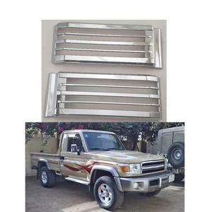 YBJ, accesorios para coche, kit de cromo ABS, cubierta de embellecedores de protección para <span class=keywords><strong>Land</strong></span> <span class=keywords><strong>Cruiser</strong></span> 79, faro trasero LC79 FJ79 SUV, red antiinsectos - Product Image 3