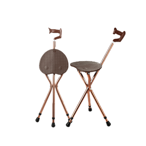 Tabouret pliant aluminium multifonction <span class=keywords><strong>trois</strong></span> <span class=keywords><strong>pieds</strong></span> personnes âgées <span class=keywords><strong>canne</strong></span> chaise <span class=keywords><strong>canne</strong></span> - Product Image 3