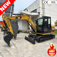 Offre Spéciale – Mini-Excavatrice Hydraulique Caterpillar 5,5 Tonnes d'Occasion Cat 305.5, Importation Originale, Sans Rouille, Inspectée SGS, Prête pour l'Aménagement Paysager