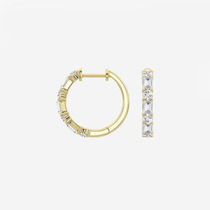 ต่างหูห่วงเพชรเม็ดใหญ่ 1 1/3 กะรัต แบบผสมเพชรเลี้ยงในห้องปฏิบัติการ ระยิบระยับสวยงาม หรูหรา คุณภาพเยี่ยม เหมาะสำหรับผู้หญิงในงานแต่งงาน - Product Image 6