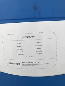 Supply Cas 107-22-2 Price Glyoxal 40% Liquid