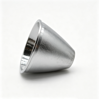 Réflecteur LED à haute réflectivité à lampe unique, usinage CNC, alliage d'aluminium, emballage pour salle blanche, OEM