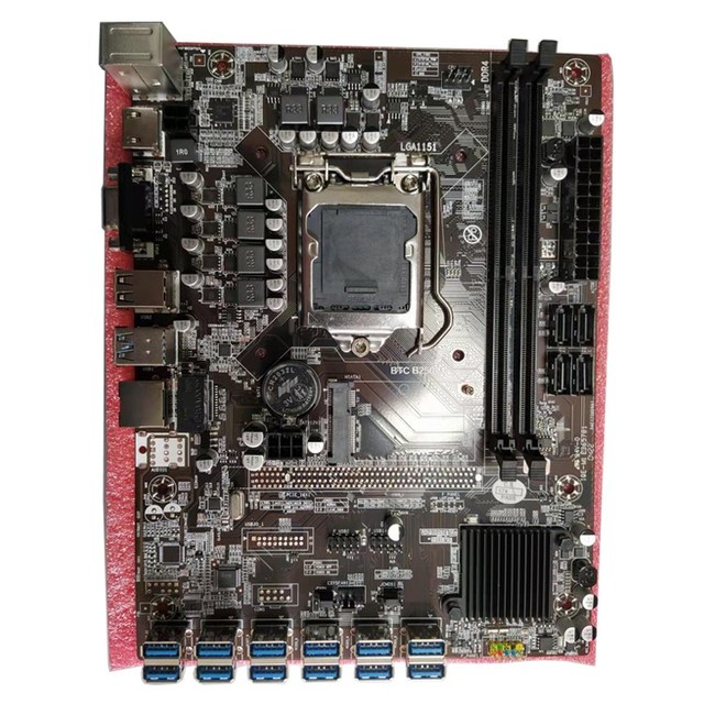Hot Selling 12 Graphics Cards Motherboard B250C V1.0 12P 1X with Intel B250 B250C PCH Chipset