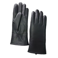 Gants en cuir de mouton véritable avec doublure en fourrure d'agneau véritable extrêmement froide