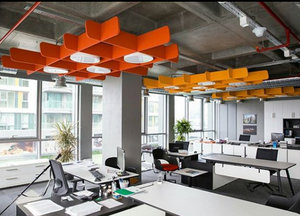 Chất lượng cao cong treo Acoustic tấm Trần linh hoạt cách âm 3D mô hình Giải pháp thiết kế cho các dự án - Product Image 6