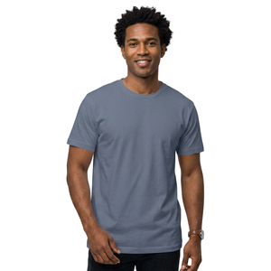 Camiseta de Punto de Manga Corta para Hombre, Transpirable, Informal, de Verano, Venta al Por Mayor, Fabricante OEM, Directo de Fábrica - Product Image 1