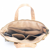 Sac à dos femme en Liège léger avec poignée grande capacité sac ordinateur écologique pour déplacement quotidien