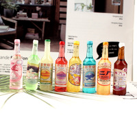 Miniature bouteille de vin résine artisanat mignon ange motif 3D ornements pour la décoration de la maison résine accessoires boisson Mini bouteilles