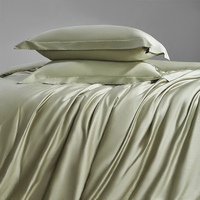 Taies d'oreiller en satin de lyocell 100 % biologique, tissées unies, certifiées Oeko-Tex, pour hôtels, hôpitaux et usage domestique