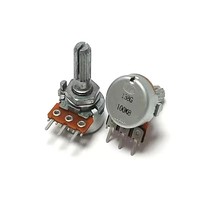 ALPS RK16 Single Linked Type WTH148 Potentiomètre 3 broches B10K B50K B100K 103 503 104 Longueur de la poignée 20mm Résistance réglable