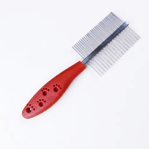 Suministros de Limpieza para Mascotas, Peine de Doble Cara de Acero Inoxidable para Perros y Gatos, Limpieza y Eliminación de Pelo - Product Image 5