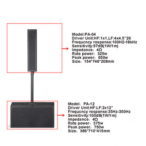 Loa cột âm thanh chuyên nghiệp di động XTUGA PA, hệ thống âm thanh Line Array mới với hiệu suất tuyệt vời - Product Image 4