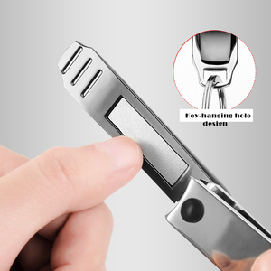 Kéo cắt móng tay, móng chân bằng thép không gỉ, có thể in logo tùy chỉnh, lưỡi dao phẳng, màu đen, an toàn cho bé - Product Image 6