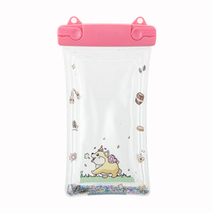 กระเป๋าโทรศัพท์กันน้ำเรืองแสงในที่มืด ลายการ์ตูน พร้อมถุงลมนิรภัย หน้าจอสัมผัส 3 ชั้น ระดับดำน้ำ 8 ปรับแต่งได้สำหรับโทรศัพท์มือถือขนาด 7.2 นิ้ว - Product Image 5