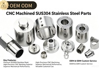 Service de Fabrication de Pièces Usinées Industrielles en Acier Inoxydable SUS304 sur Mesure OEM, Usinage CNC 3, 4, 5 Axes, Accessoires d'Automatisation Industrielle
