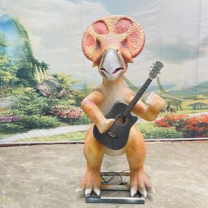 Công viên giải trí vui vẻ tương tác animatronic phim hoạt hình Khủng long mô hình Ban nhạc cho công viên khủng long - Product Image 1